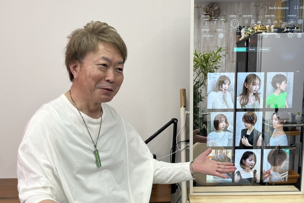 ECILAのインタビューを受ける田口 高徳さん（オーナー）