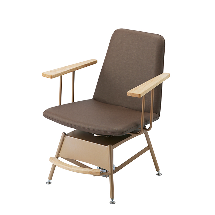 <四つ脚ベース>シート:ダークブラウン(MN2)/フレーム:ピンクシャンパンゴールド(P)