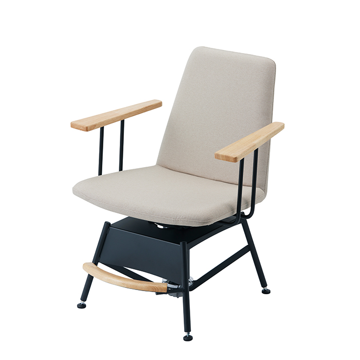 <四つ脚ベース>シート: ベージュ(F1BG)/フレーム:ブラック(B)