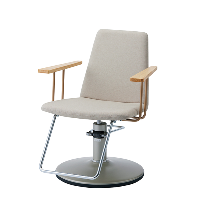 <通常チェアベース>シート: ベージュ(F1BG)/フレーム:ピンクシャンパンゴールド(P)