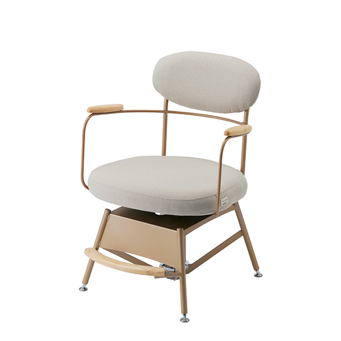 <四つ脚ベース>シート:ベージュ(F1BG)/フレーム:ピンクシャンパンゴールド(P)