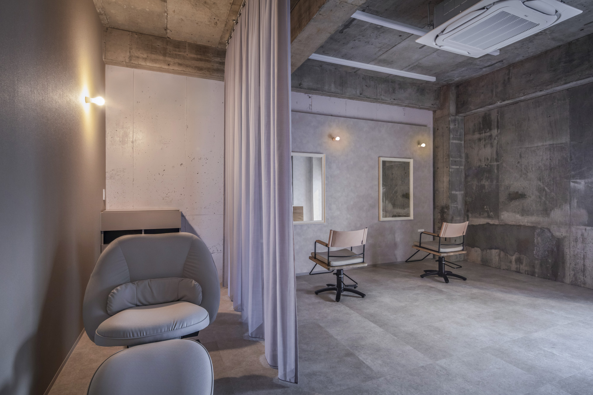 セット面〜シャンプーブース