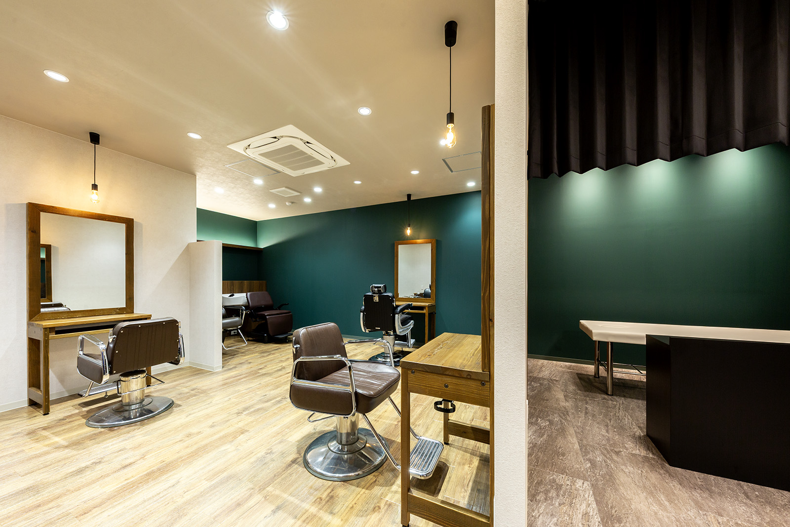 セット面・シャンプーブース