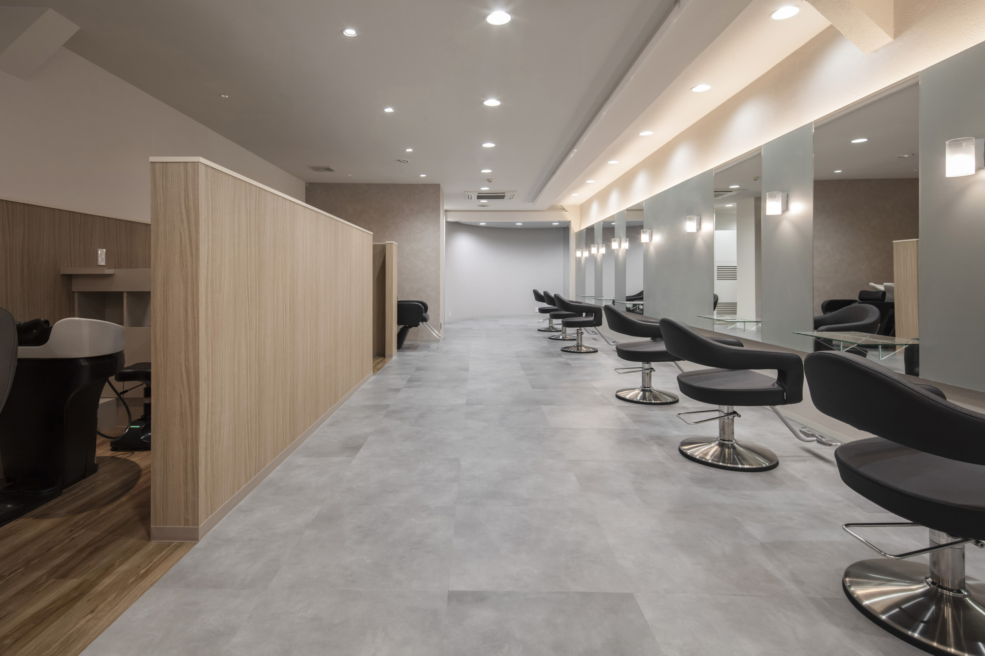 セット面〜シャンプーブース